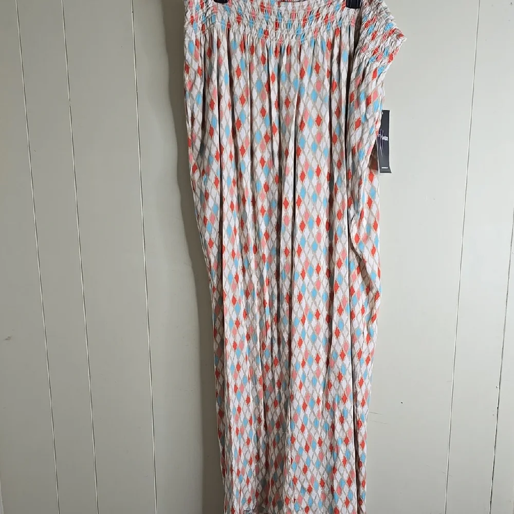 Stylish Geometric Patterned Pants 2X Slimstation By Mutiples - Picture 1 of 8